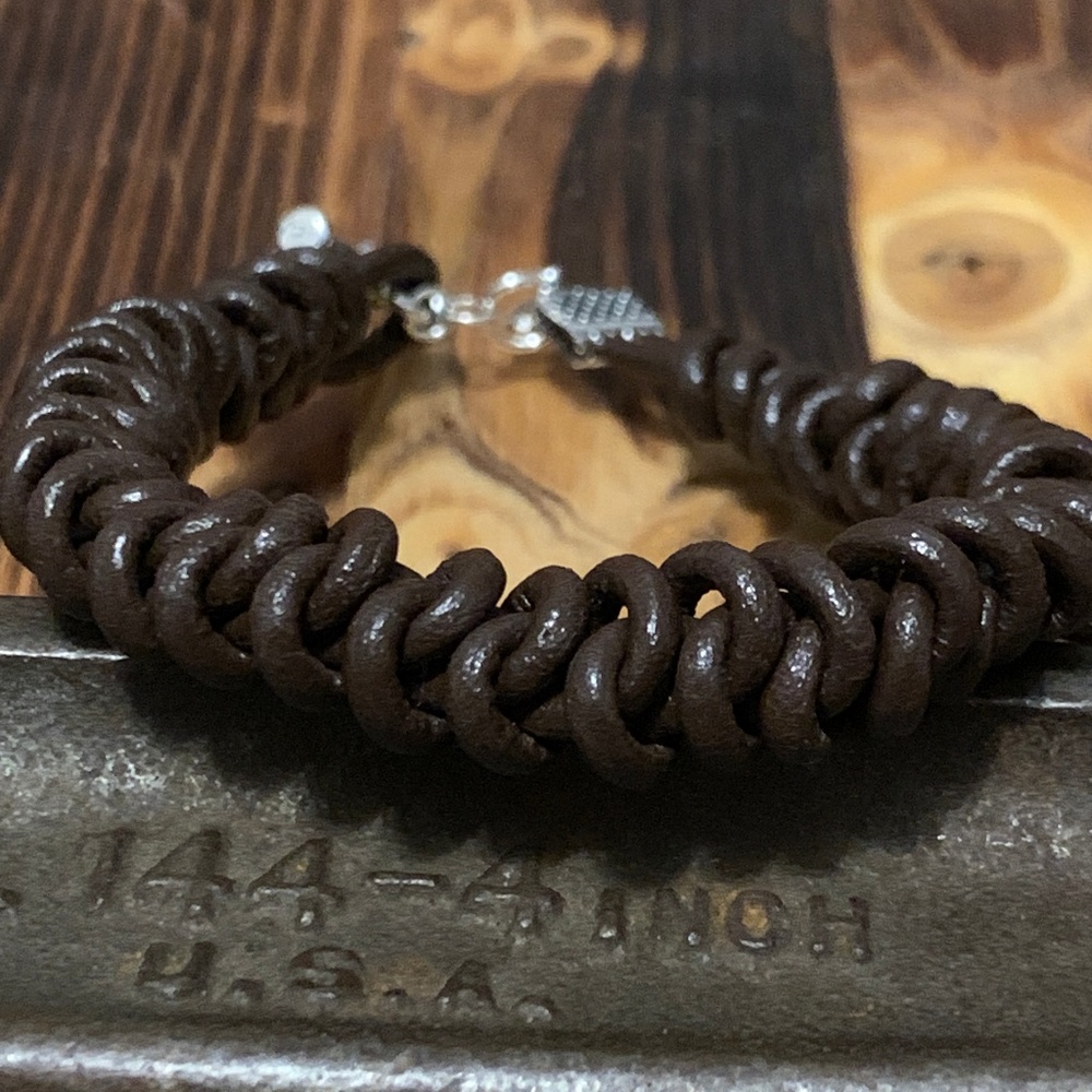 Spiral Leather Bracelet